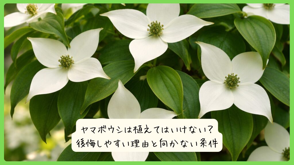 ヤマボウシは植えてはいけない？後悔しやすい理由と向かない条件